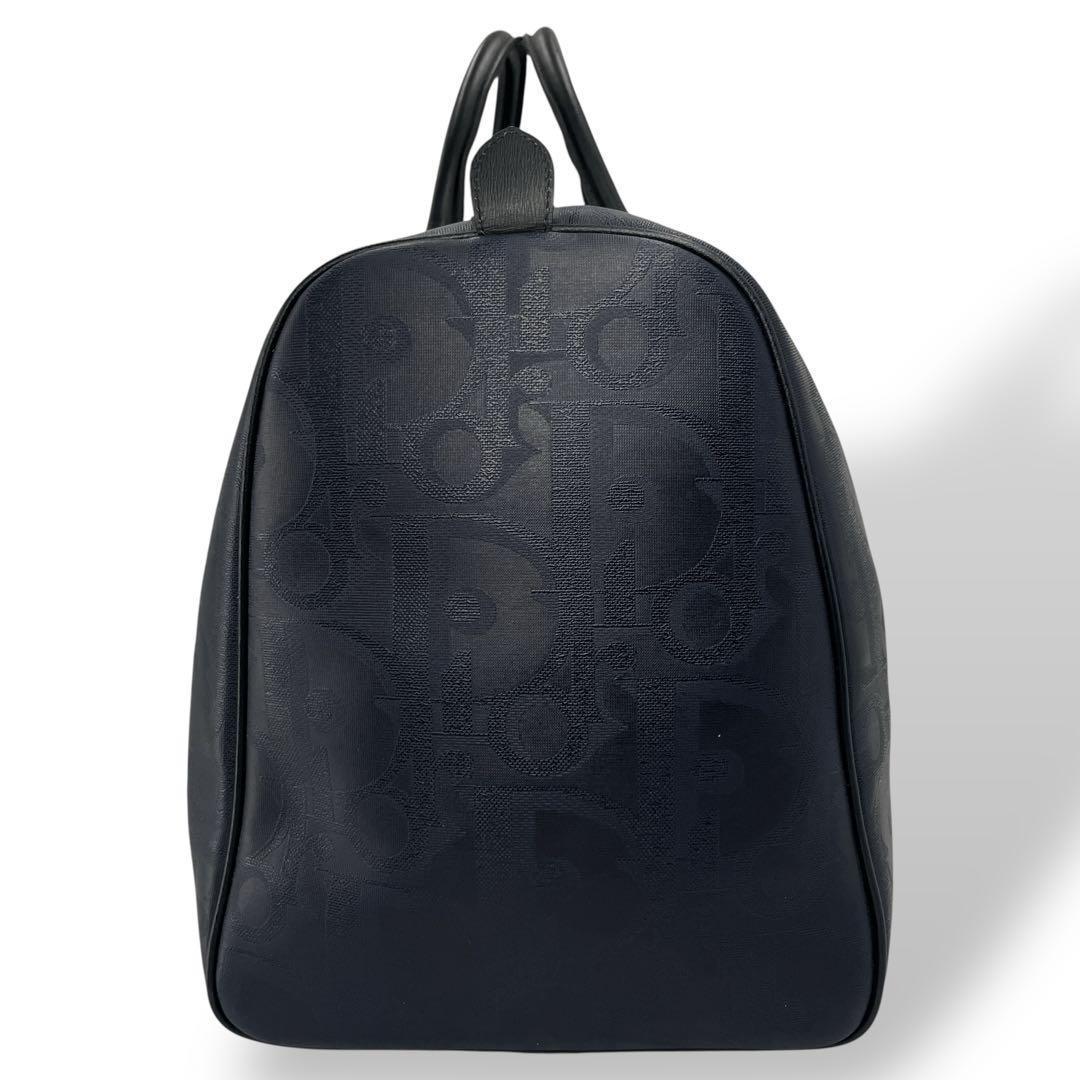 オールド　ディオール　ボストンバッグ　旅行カバン　トロッター　PVCレザー　紺