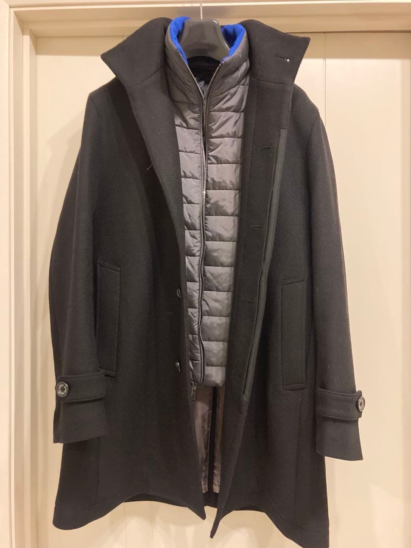 【美品】AOURE MANTECO ウールスタンドカラーコート　Sサイズ