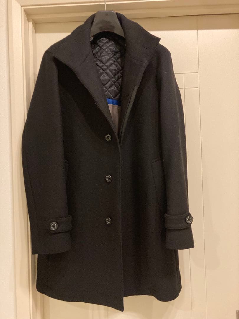 【美品】AOURE MANTECO ウールスタンドカラーコート　Sサイズ