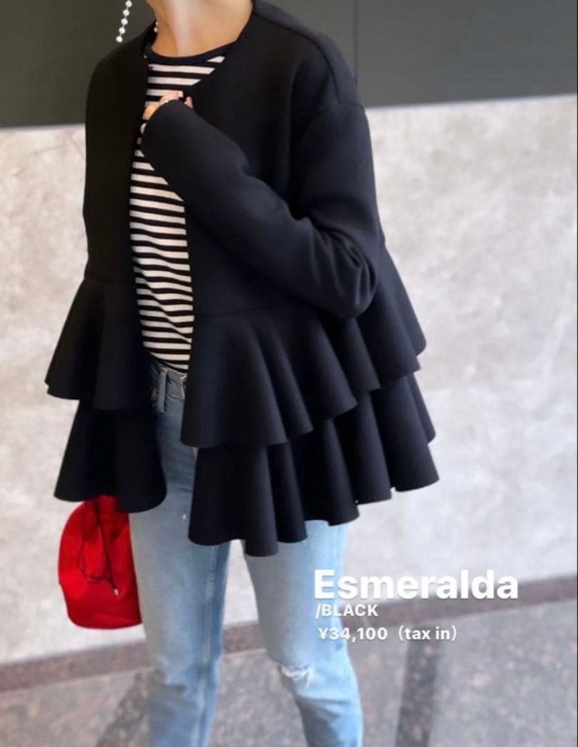 TSURU by MARIKO OIKAWA Esmeraldaフリルジャケット