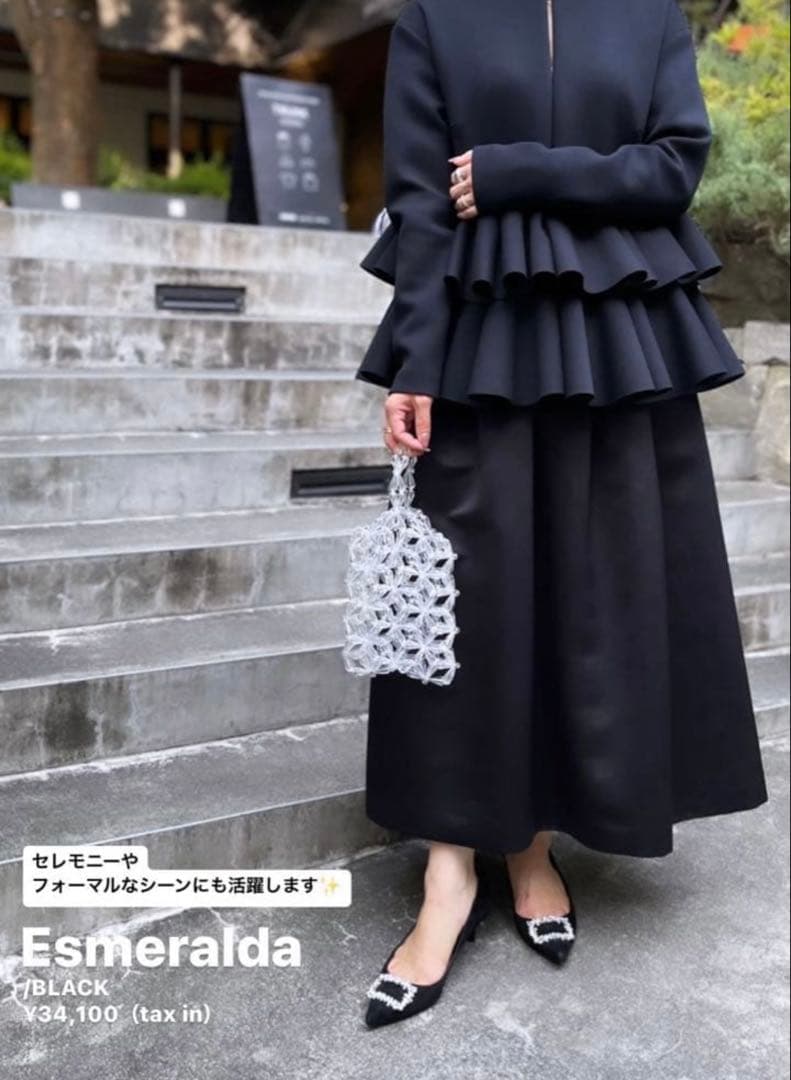 TSURU by MARIKO OIKAWA Esmeraldaフリルジャケット