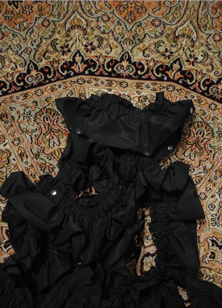 ワンピース HOUGA vivi frill dress (black)