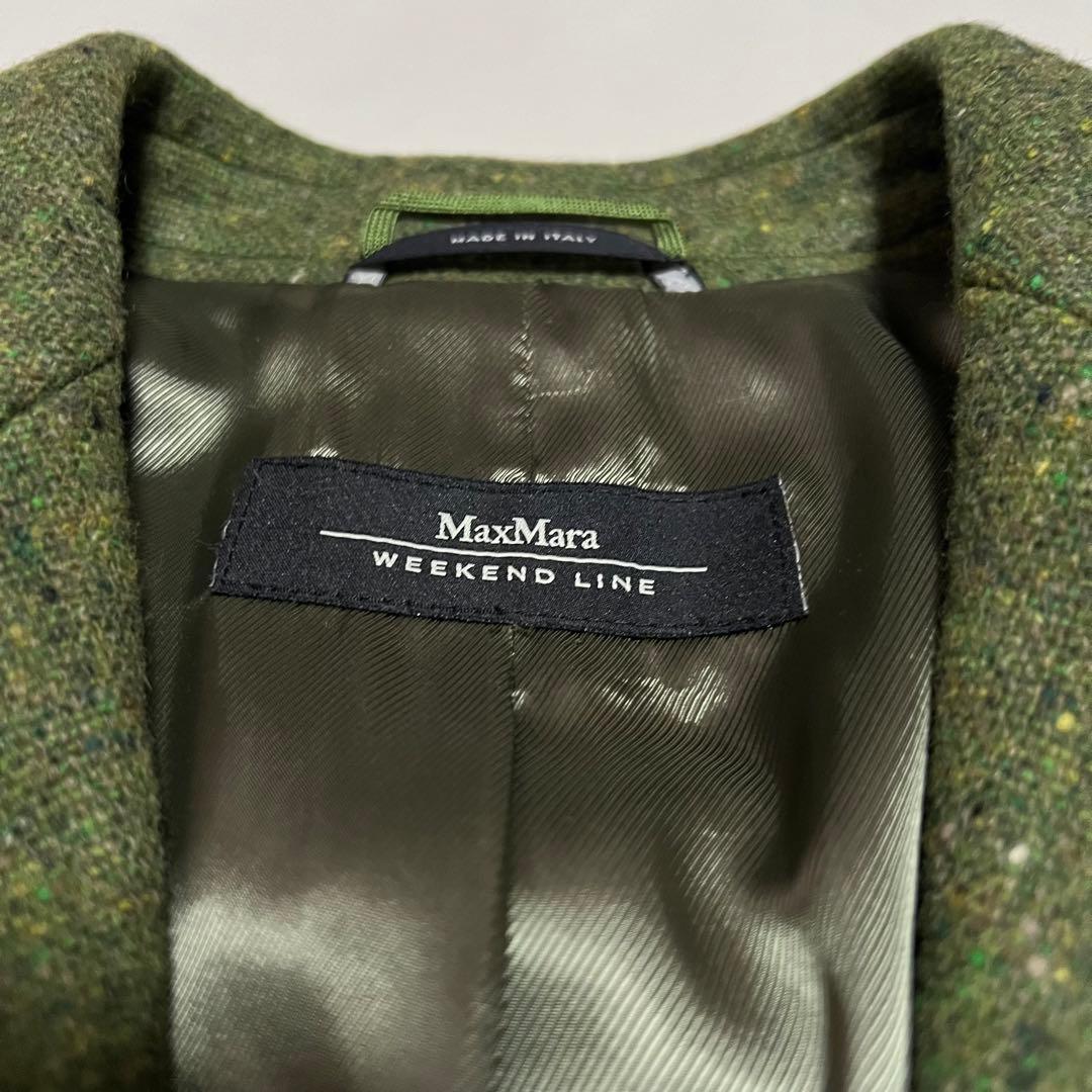 極美品 マックスマーラ ウールジャケット 42 イタリア製 ヴァージンウール