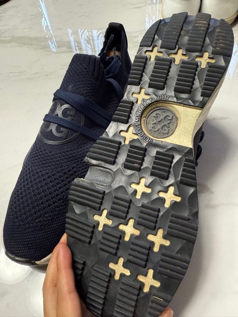 ジーフォア ネイビー ゴルフシューズ