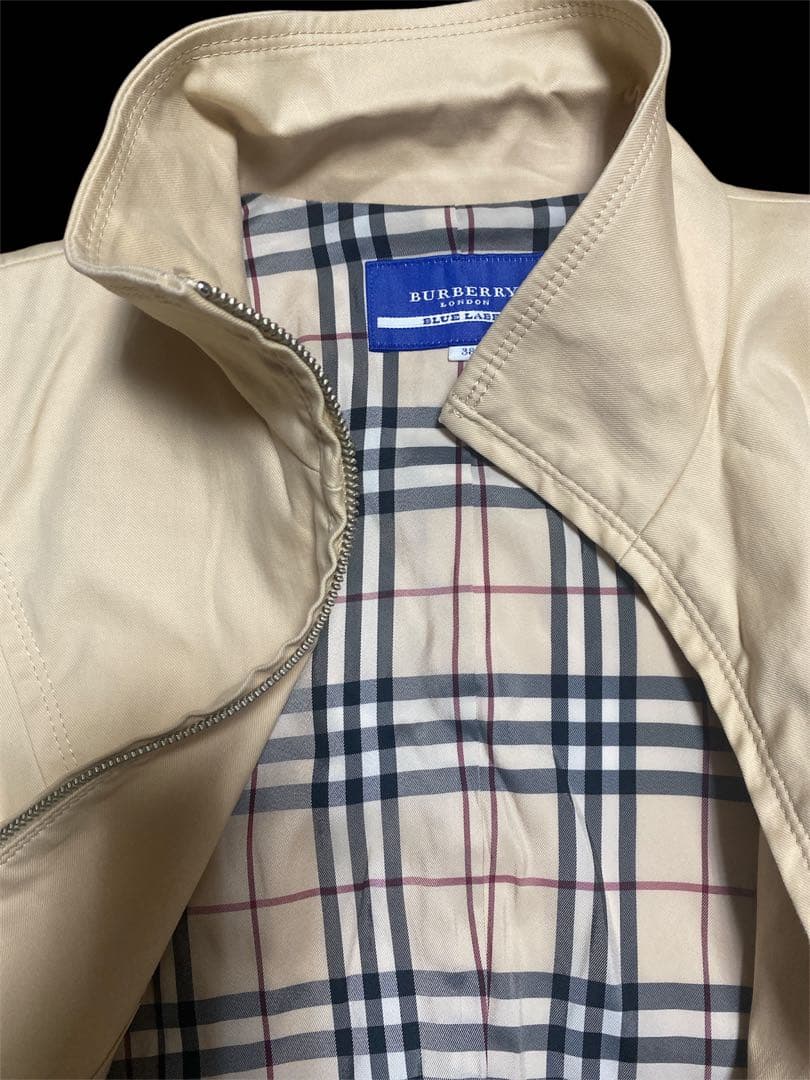 BURBERRY BLUE LABELノバチェック　ベージュジャケット38