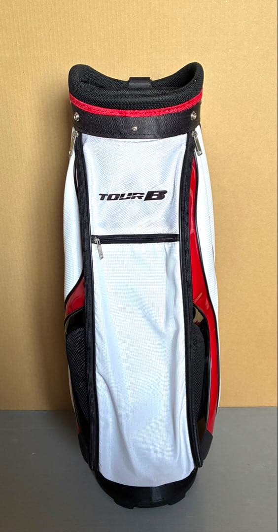ブリヂストン TOUR B キャディバッグ （ホワイト/レッド）