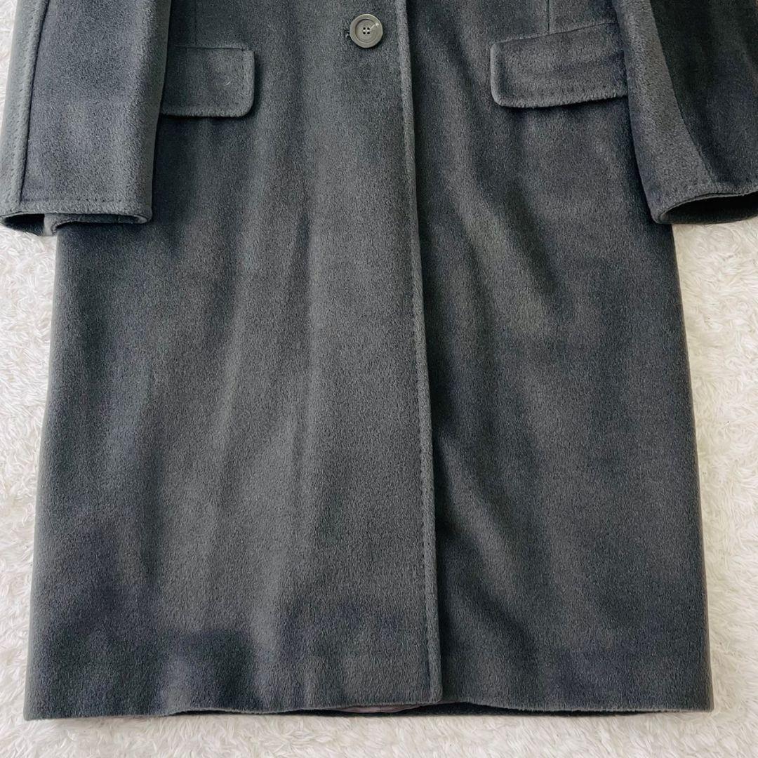 マックスマーラ チェスターコート カシミヤ 白タグ ロング グレー イタリア M