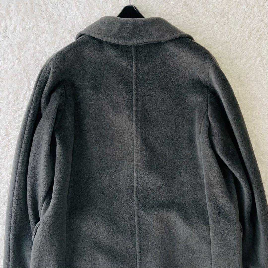 マックスマーラ チェスターコート カシミヤ 白タグ ロング グレー イタリア M