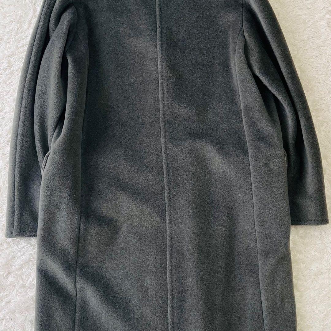 マックスマーラ チェスターコート カシミヤ 白タグ ロング グレー イタリア M