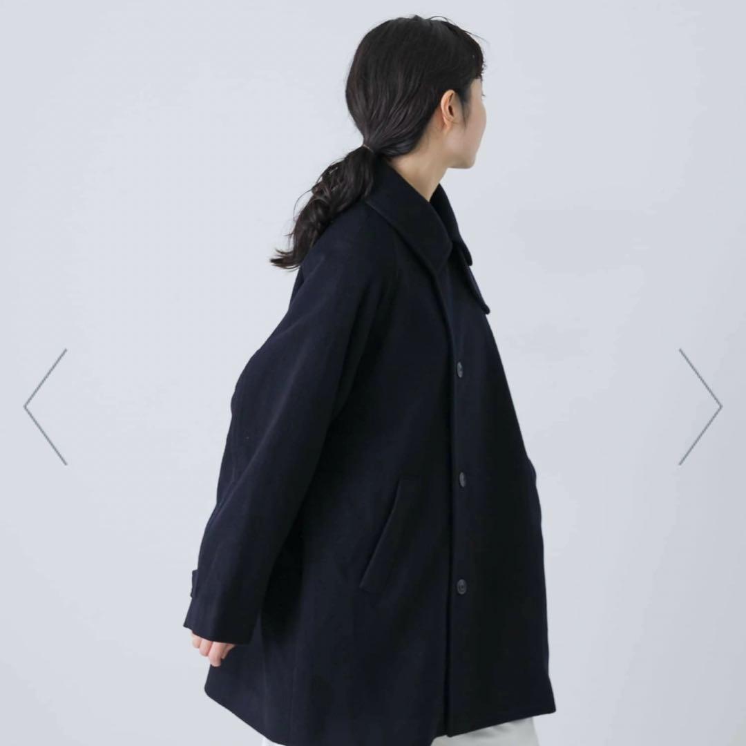 新品★完売アイテム★かぐれ★ウールシングルPコート　ネイビー