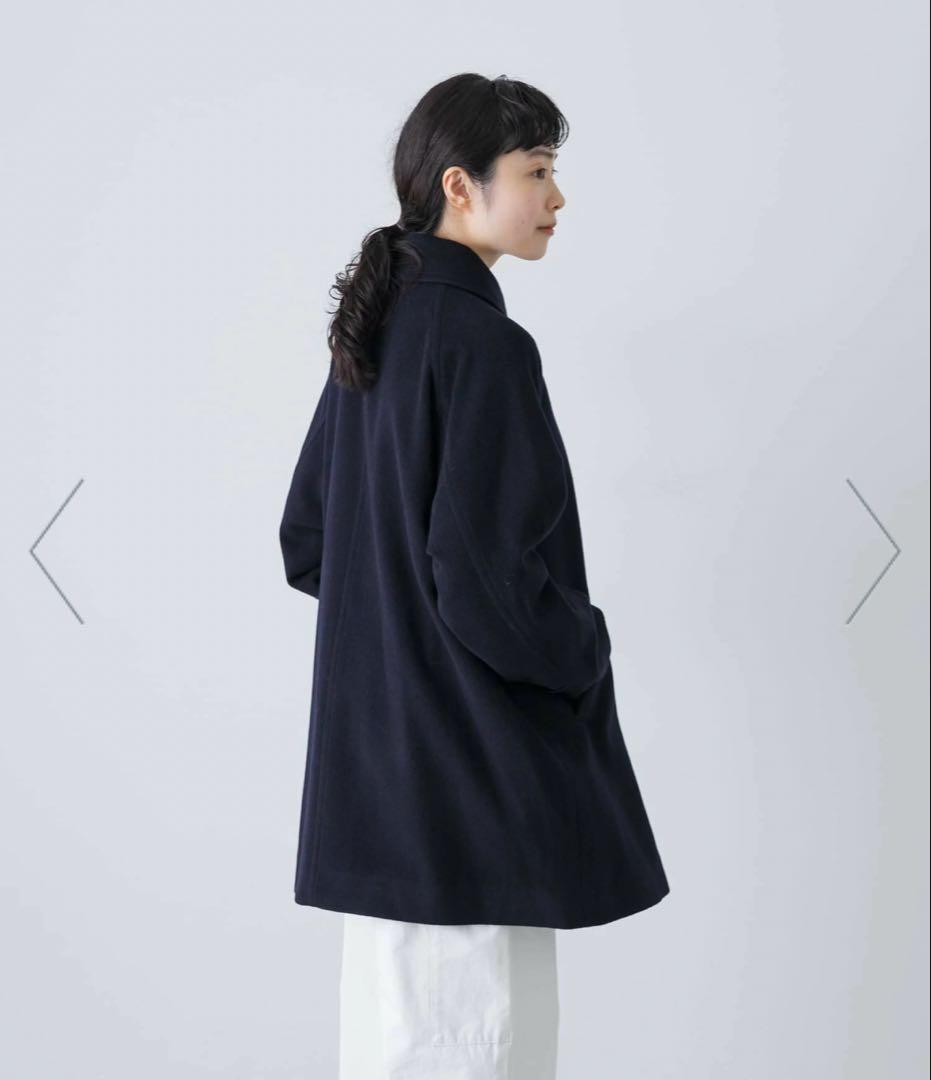 新品★完売アイテム★かぐれ★ウールシングルPコート　ネイビー