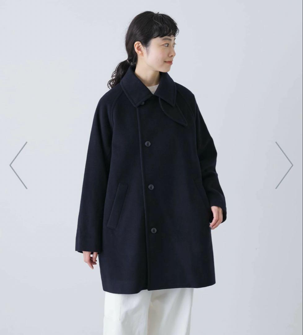 新品★完売アイテム★かぐれ★ウールシングルPコート　ネイビー