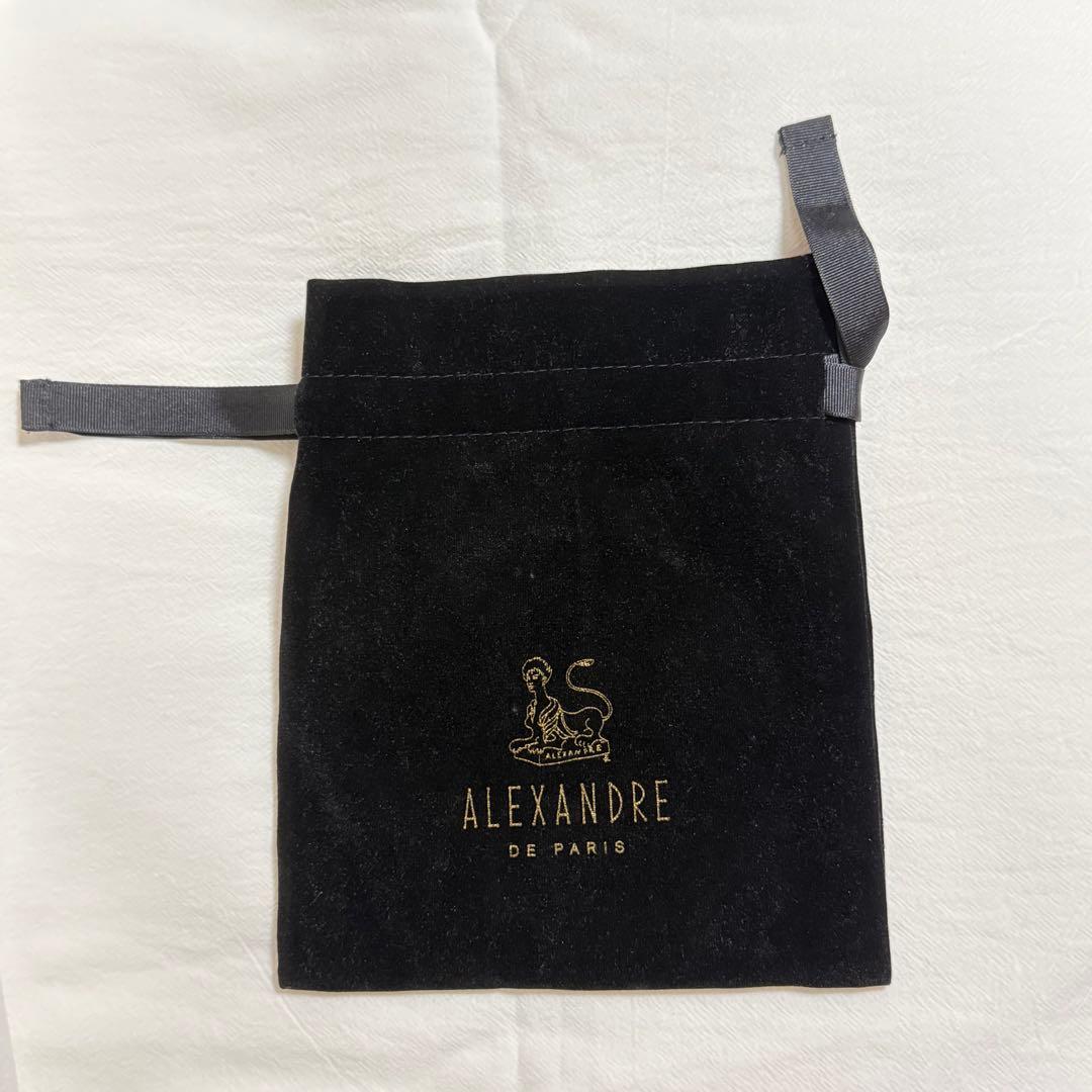 アレクサンドルドゥパリ カチューシャ サテン ブラック