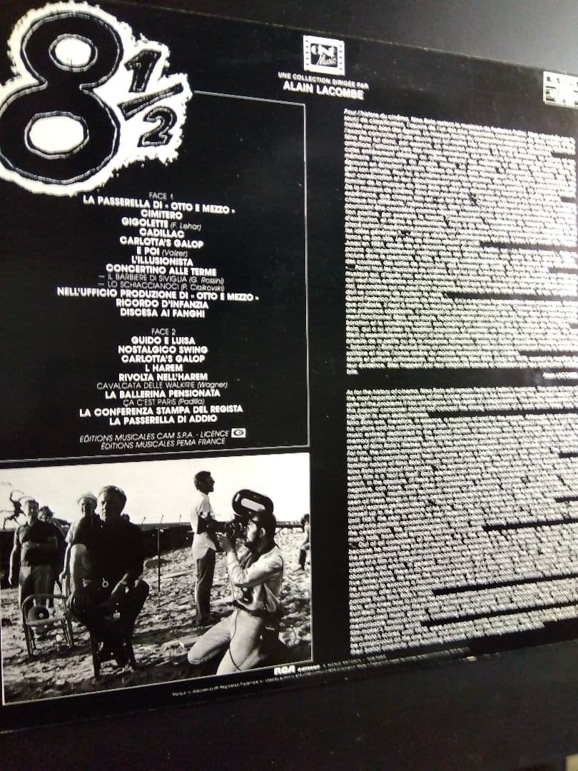 LP / フランス製 / フェデリコ・フェリーニ「8 1/2」