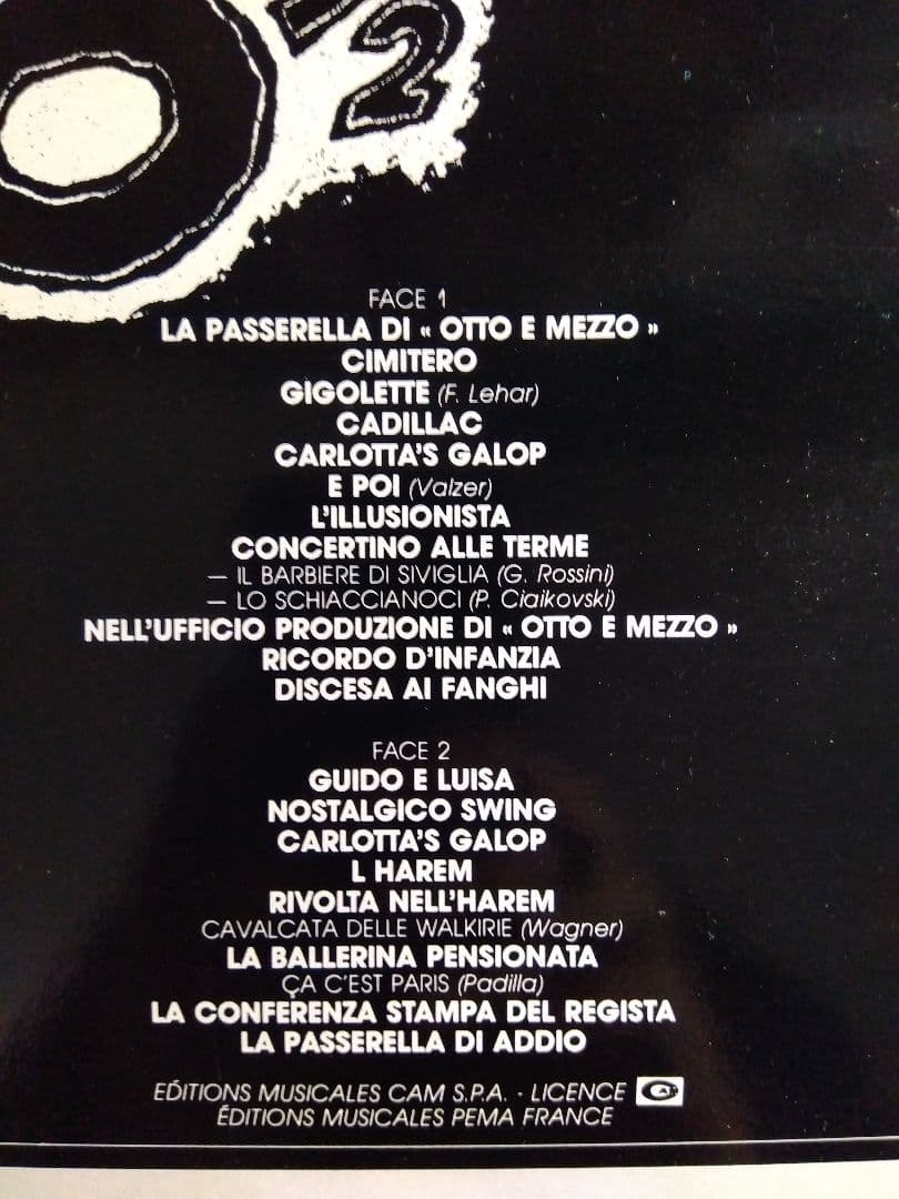 LP / フランス製 / フェデリコ・フェリーニ「8 1/2」