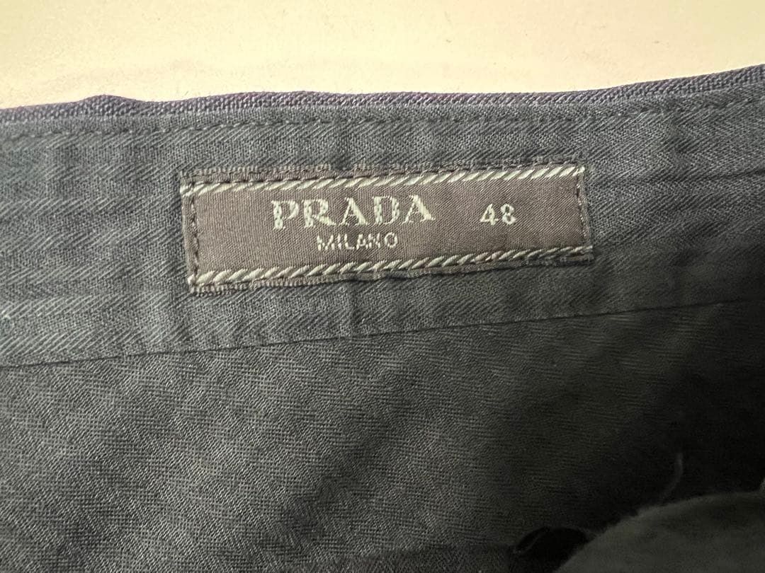よ*)様 prada 48 クリーニング済み スラックス パンツ イタリア製