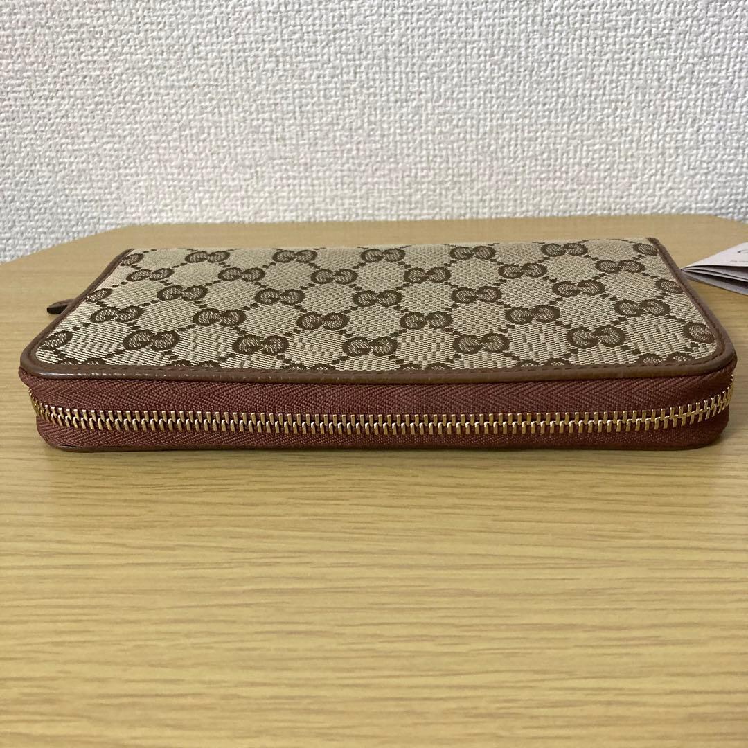 【未使用】GUCCI GGキャンパス　長財布 ベージュ/ブラウン