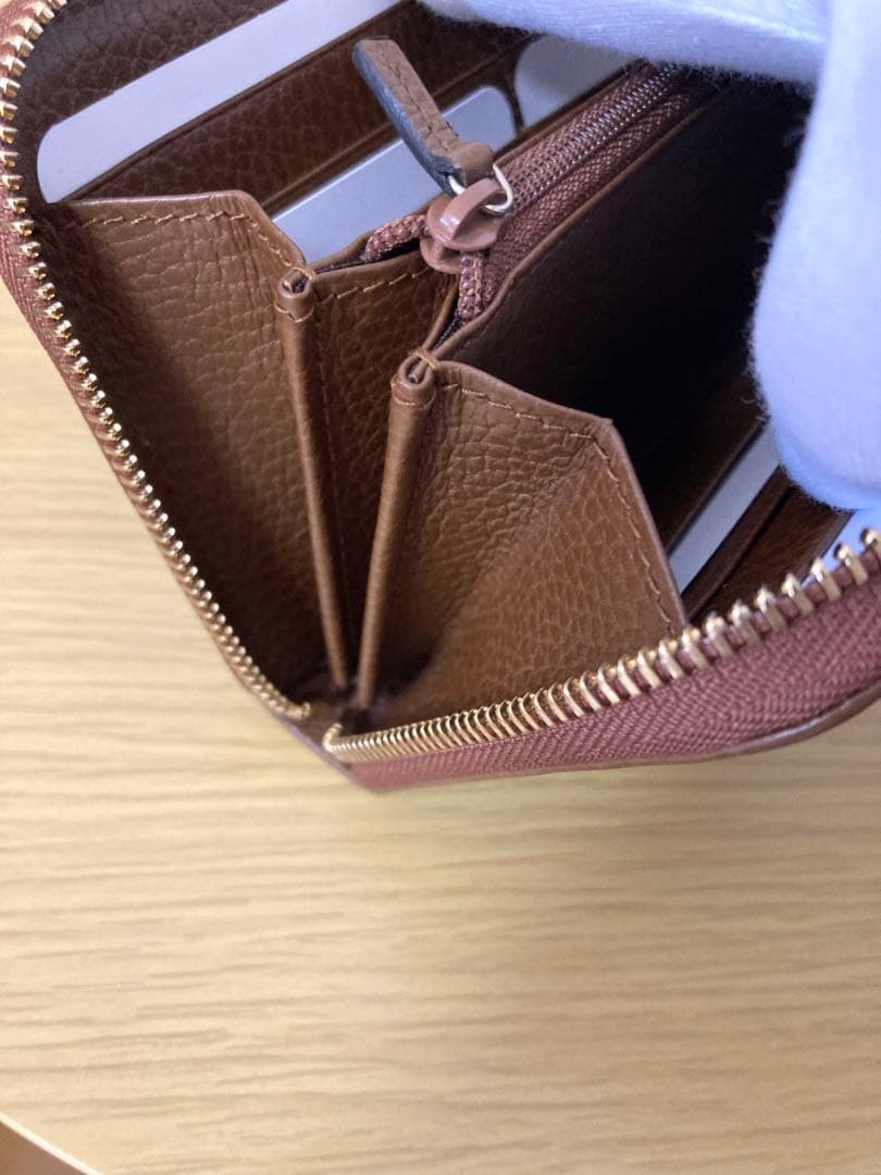 【未使用】GUCCI GGキャンパス　長財布 ベージュ/ブラウン