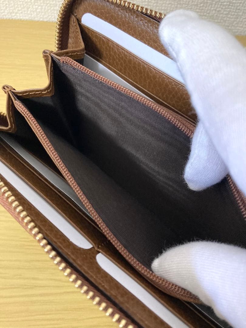 【未使用】GUCCI GGキャンパス　長財布 ベージュ/ブラウン