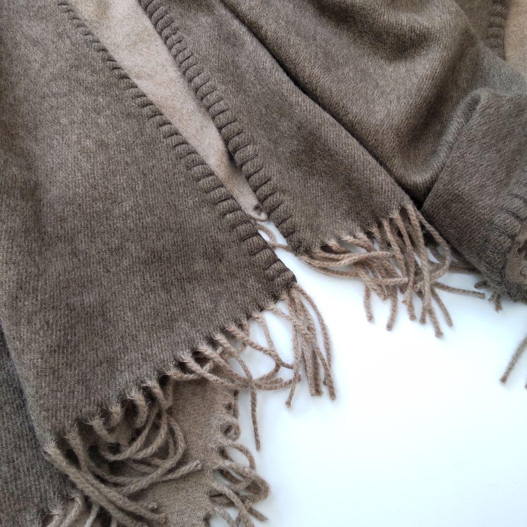 極美品 定価14.3万 アロンピ カシミヤ100% リバーシブル ケープ コート