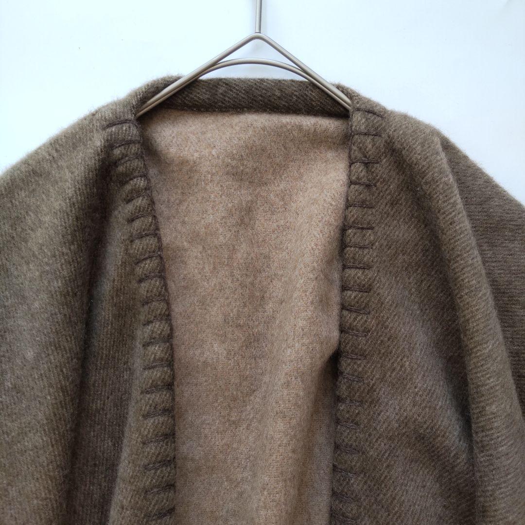 極美品 定価14.3万 アロンピ カシミヤ100% リバーシブル ケープ コート