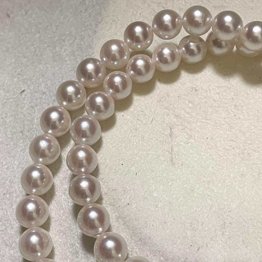 【テリ強✨美品】 あこや真珠 ネックレス 6.5-7.0 パール アコヤ 本真珠