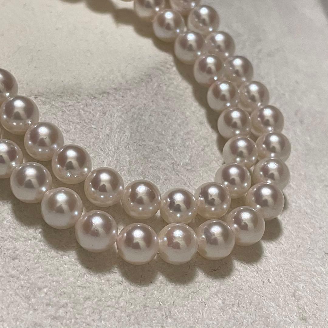 【テリ強✨美品】 あこや真珠 ネックレス 6.5-7.0 パール アコヤ 本真珠
