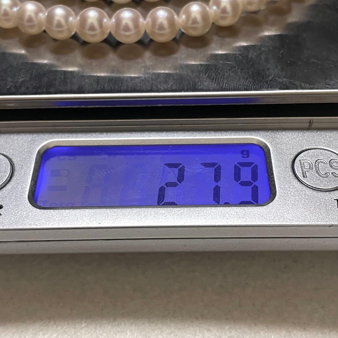【テリ強✨美品】 あこや真珠 ネックレス 6.5-7.0 パール アコヤ 本真珠