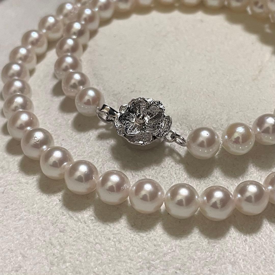 【テリ強✨美品】 あこや真珠 ネックレス 6.5-7.0 パール アコヤ 本真珠