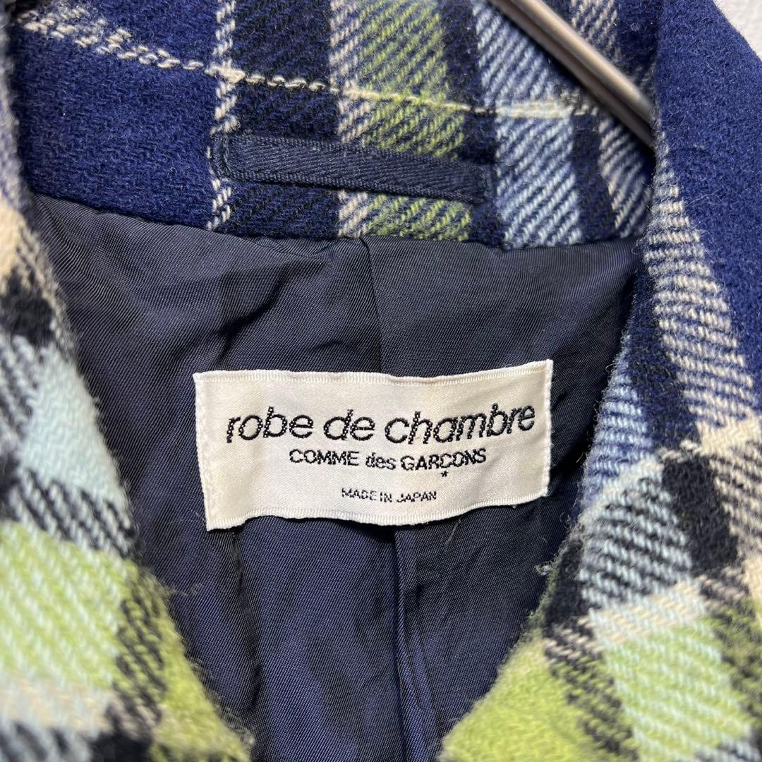 希少 美品 98年製 ローブドシャンブル コムデギャルソン チェック コート