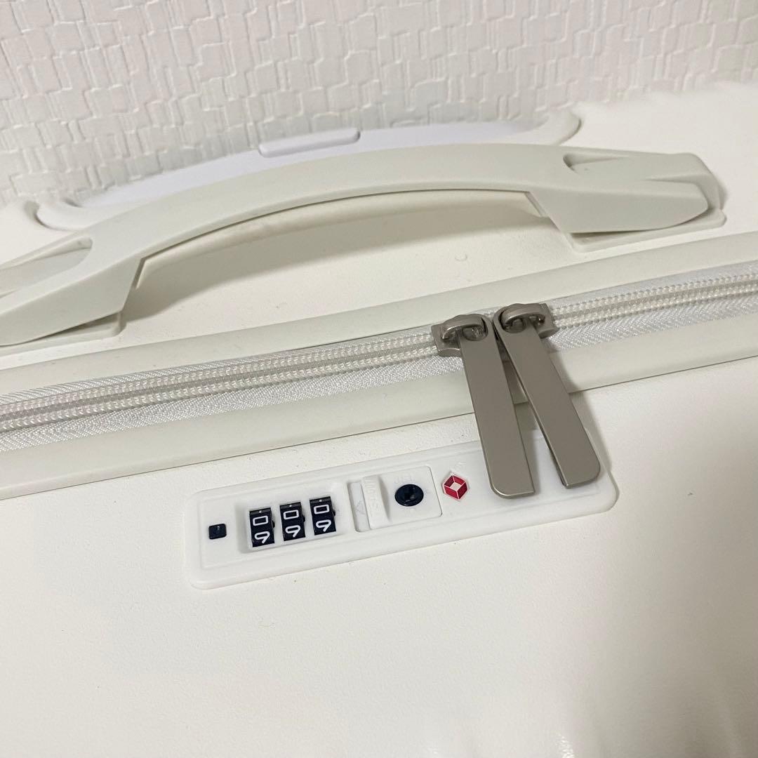 キャリーケース スーツケース ホワイト Lサイズ 旅行 長期