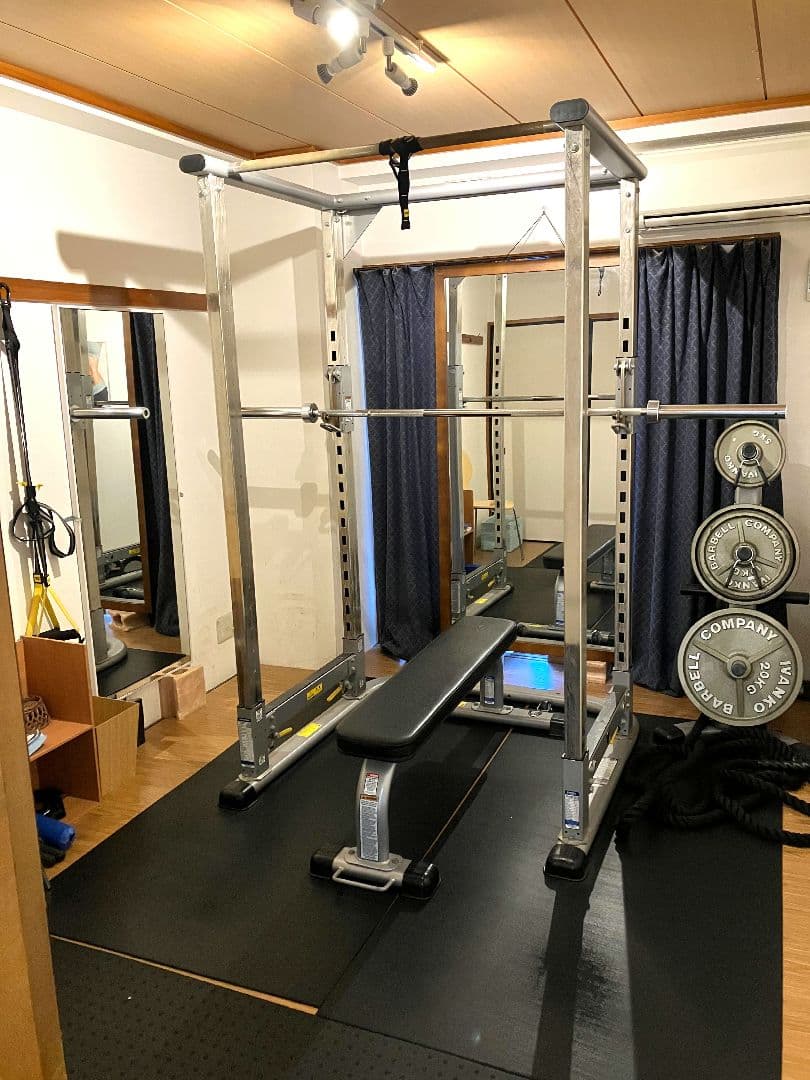 TUFFSTUFFパワーラック /20kgシャフト/ベンチ台/ゴムマット無料