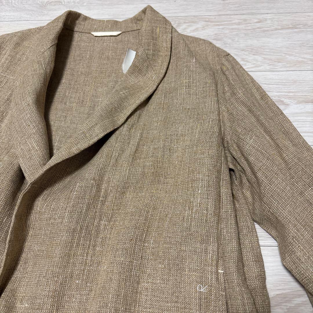 【新品・タグ付】45R リネン ベージュ コート Mサイズ