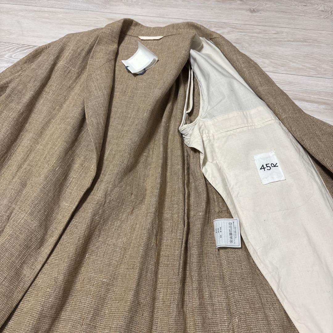 【新品・タグ付】45R リネン ベージュ コート Mサイズ