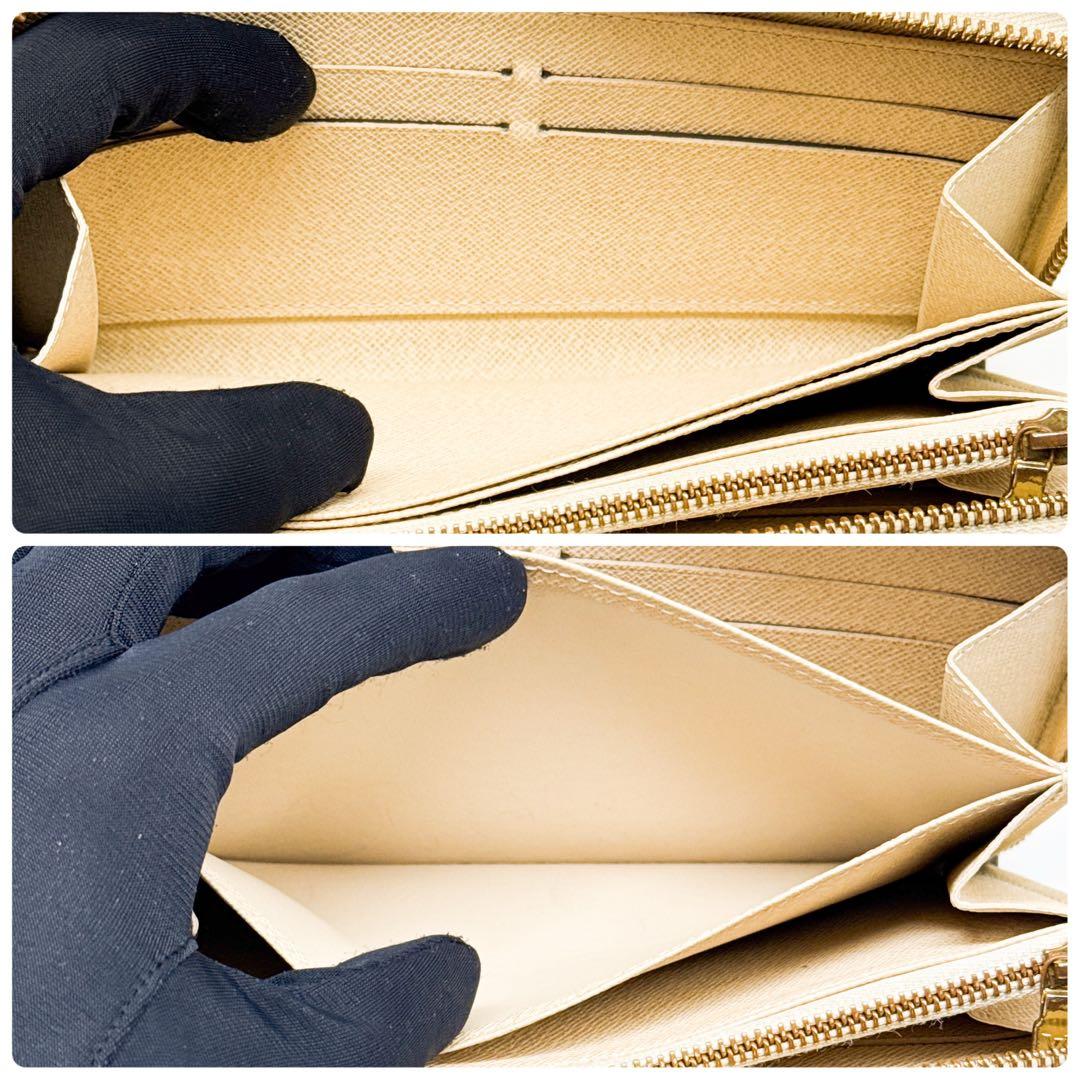 ルイヴィトン ダミエアズール ジッピーウォレット 財布 白 長財布 ホワイト