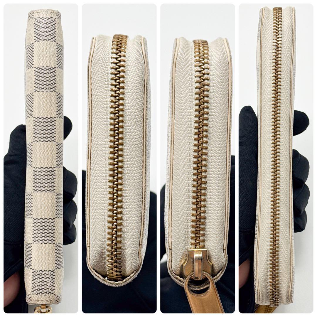 ルイヴィトン ダミエアズール ジッピーウォレット 財布 白 長財布 ホワイト