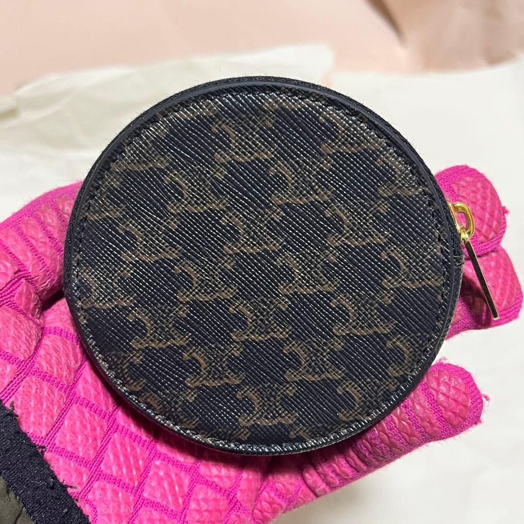 【希少・美品】 セリーヌ CELINE ケース マカダム 丸型 正規品