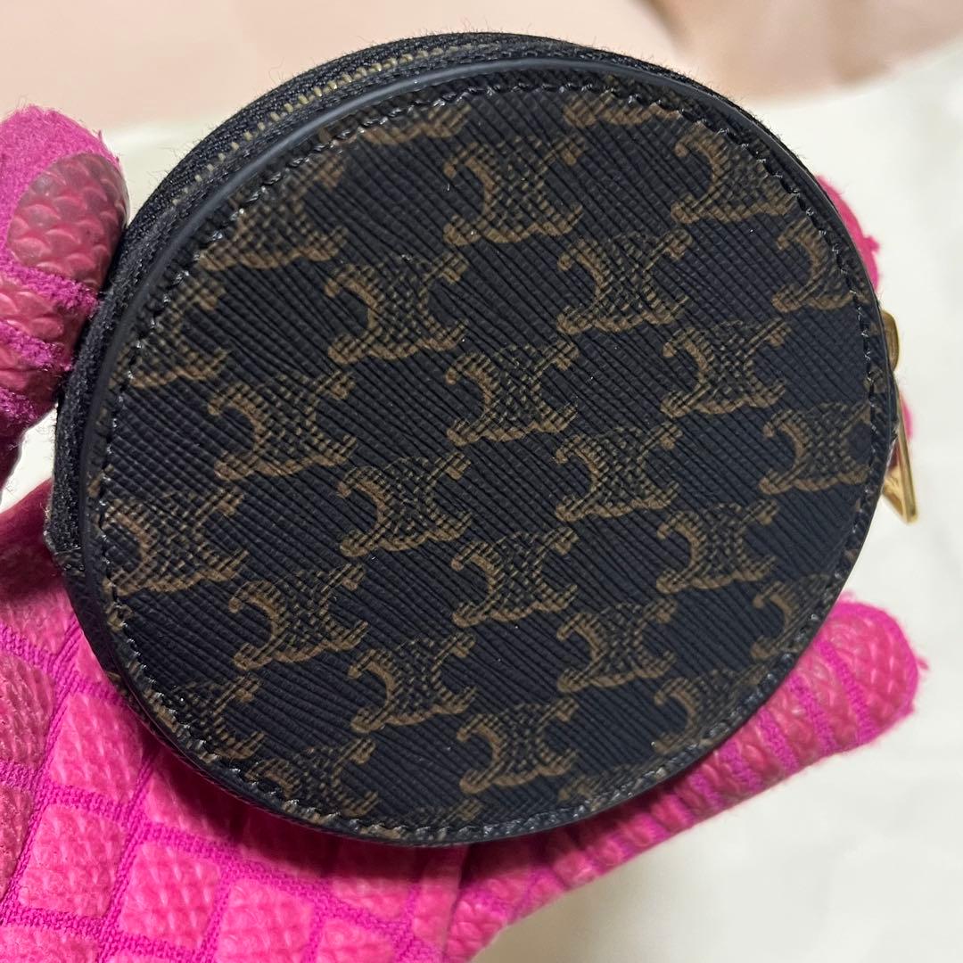 【希少・美品】 セリーヌ CELINE ケース マカダム 丸型 正規品