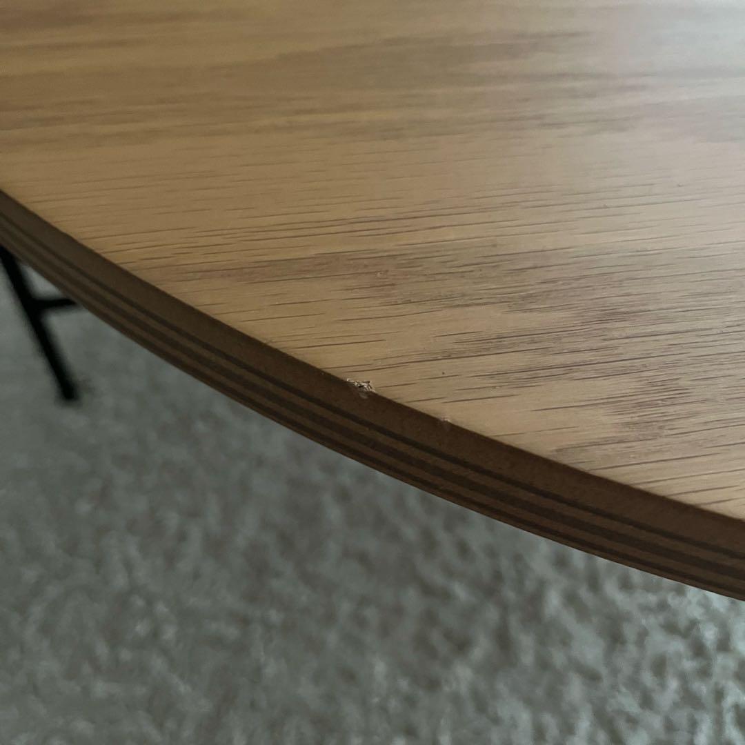 円卓・円形センターテーブル 木製天板 ニトリ