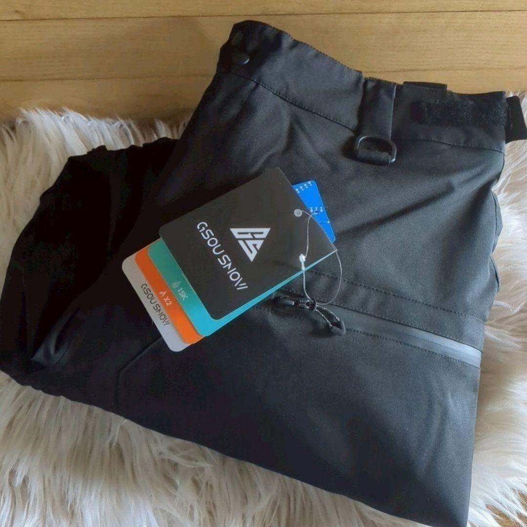 スキーウェア スノーボードウェア 上下 スノボ L 黒 男女兼用 スキー 冬