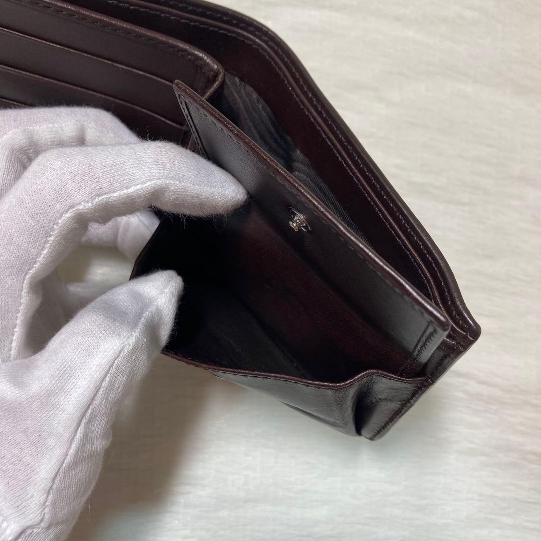 最終値下げ　美品　GUCCI グッチ グッチシマ レザー 二つ折り 財布　茶色