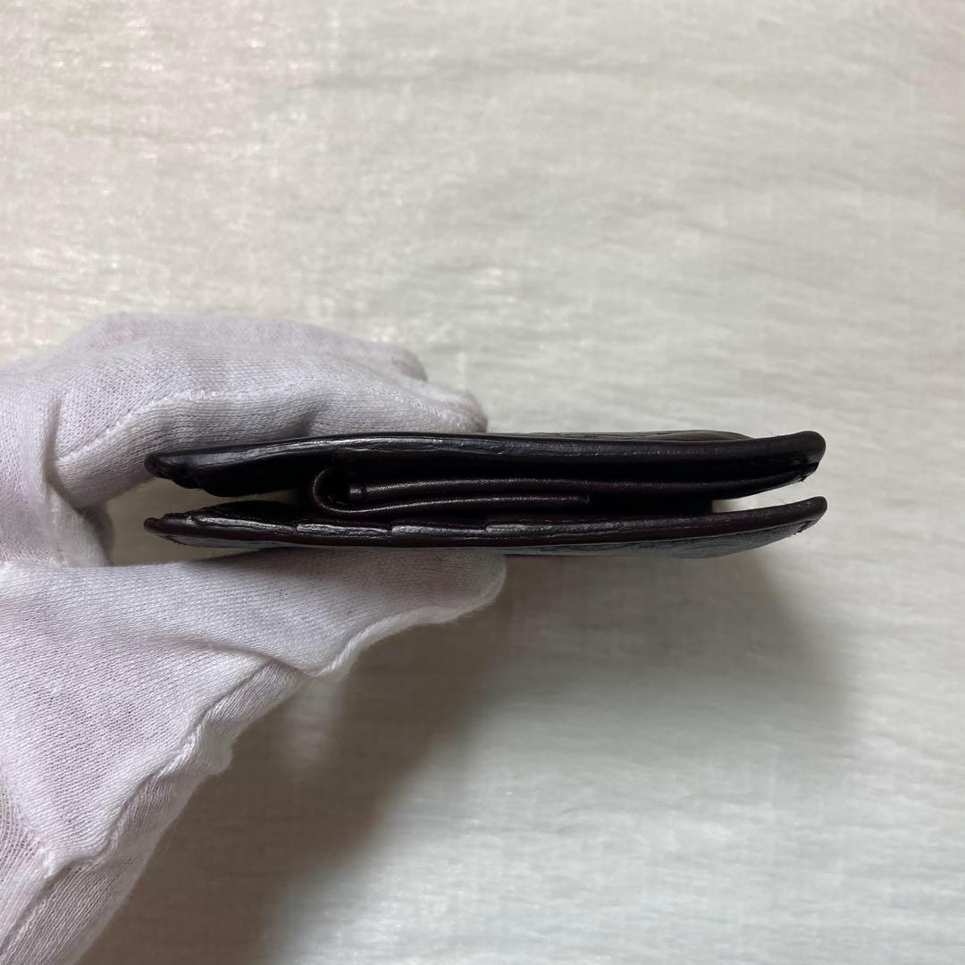 最終値下げ　美品　GUCCI グッチ グッチシマ レザー 二つ折り 財布　茶色