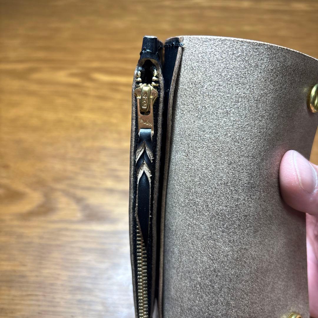 トラッカーウォレット HORWEEN社 クロムエクセル　ミドル　2層タイプ