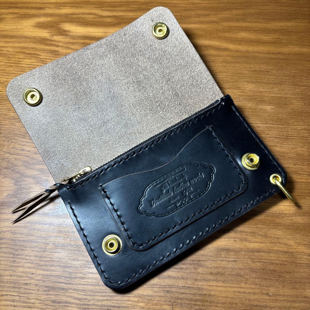 トラッカーウォレット HORWEEN社 クロムエクセル　ミドル　2層タイプ