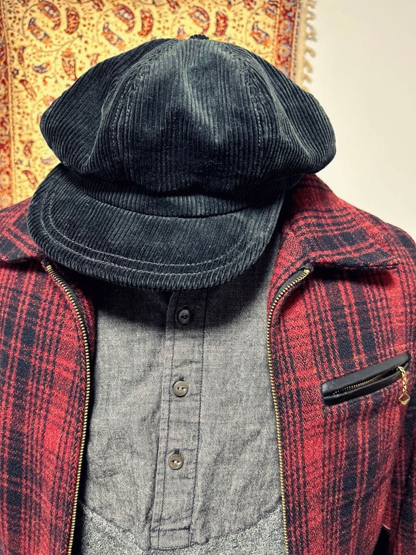 FREEWHEELERS キャップシリーズ　コーデュロイ　ジャムバスター　黒