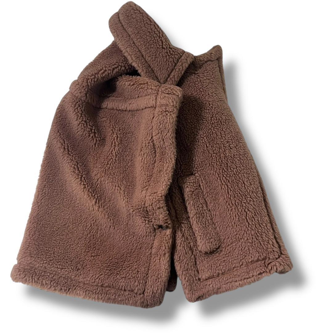 美品 マックスマーラ テディベア キャメル ボア ライダース ショート ポンチョ