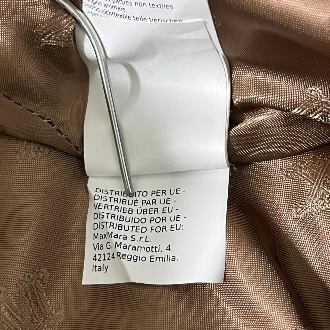 美品 マックスマーラ テディベア キャメル ボア ライダース ショート ポンチョ