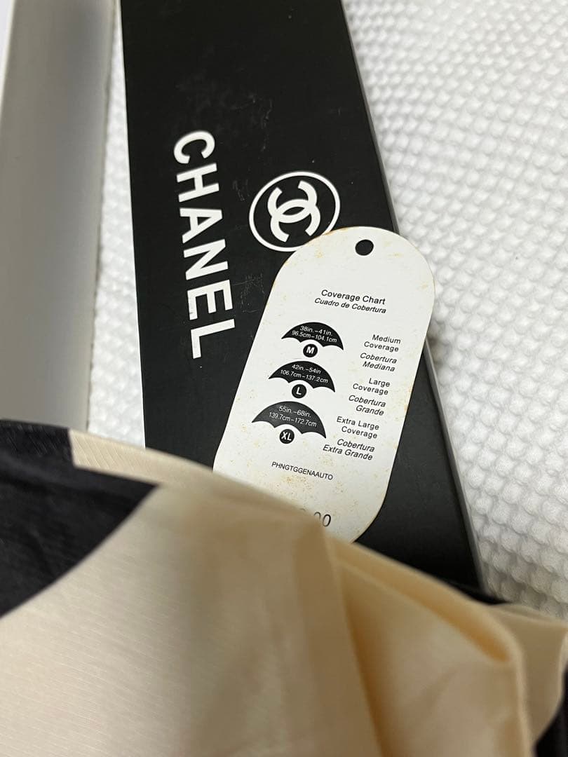 CHANEL 折りたたみ傘 ロゴ入り