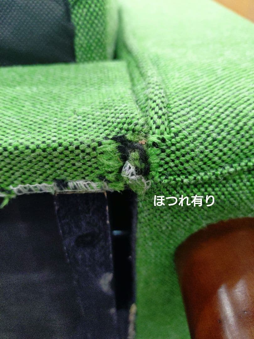 展示アウトレット カリモク60 スリーピングソファ タープグリーン ソファベッド