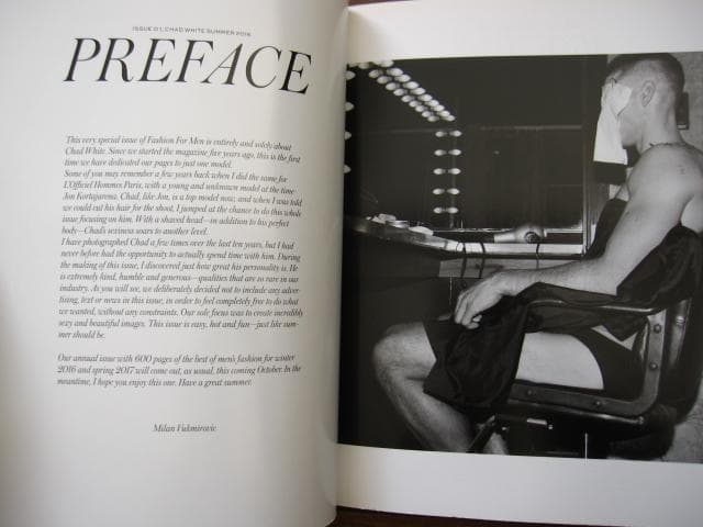 FASHION FOR MEN MAGAZINE　CHAD WHITE